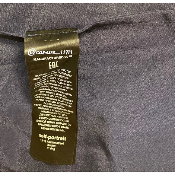 NWT Self Portrait Green Fine Lace Dress US4 - Picture 8 of 12